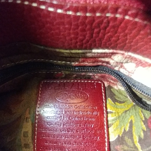 Wine Red Small Brighton Hobo Purse - Picture 3 of 5